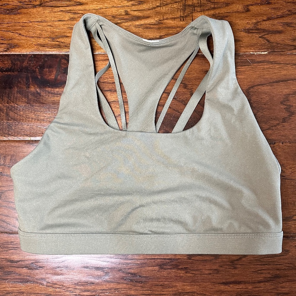 Fablectics Olive Green Sports Bra